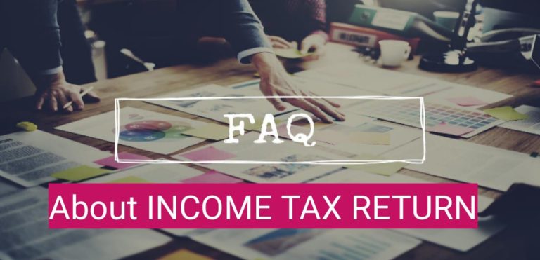 FAQs on income tax return